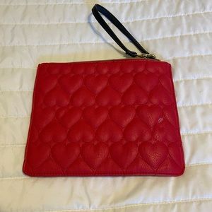 Red Betsy Johnson clutch